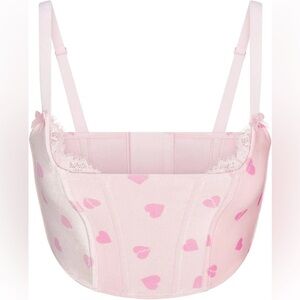 SKIMS Heartbreaker Pink Heart Corset Rare NWT